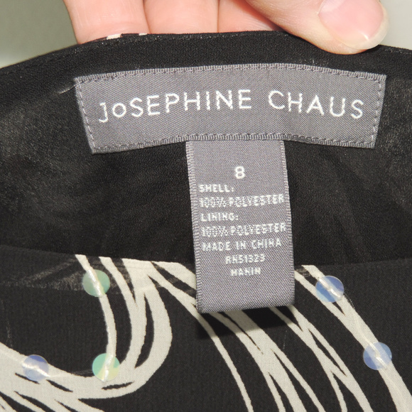 Josephine Chaus black & white floral a-line skirt - Picture 2 of 3